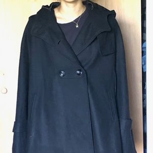 Asos Black Flannel Cape